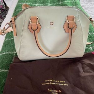 Mint green Kate spade bag